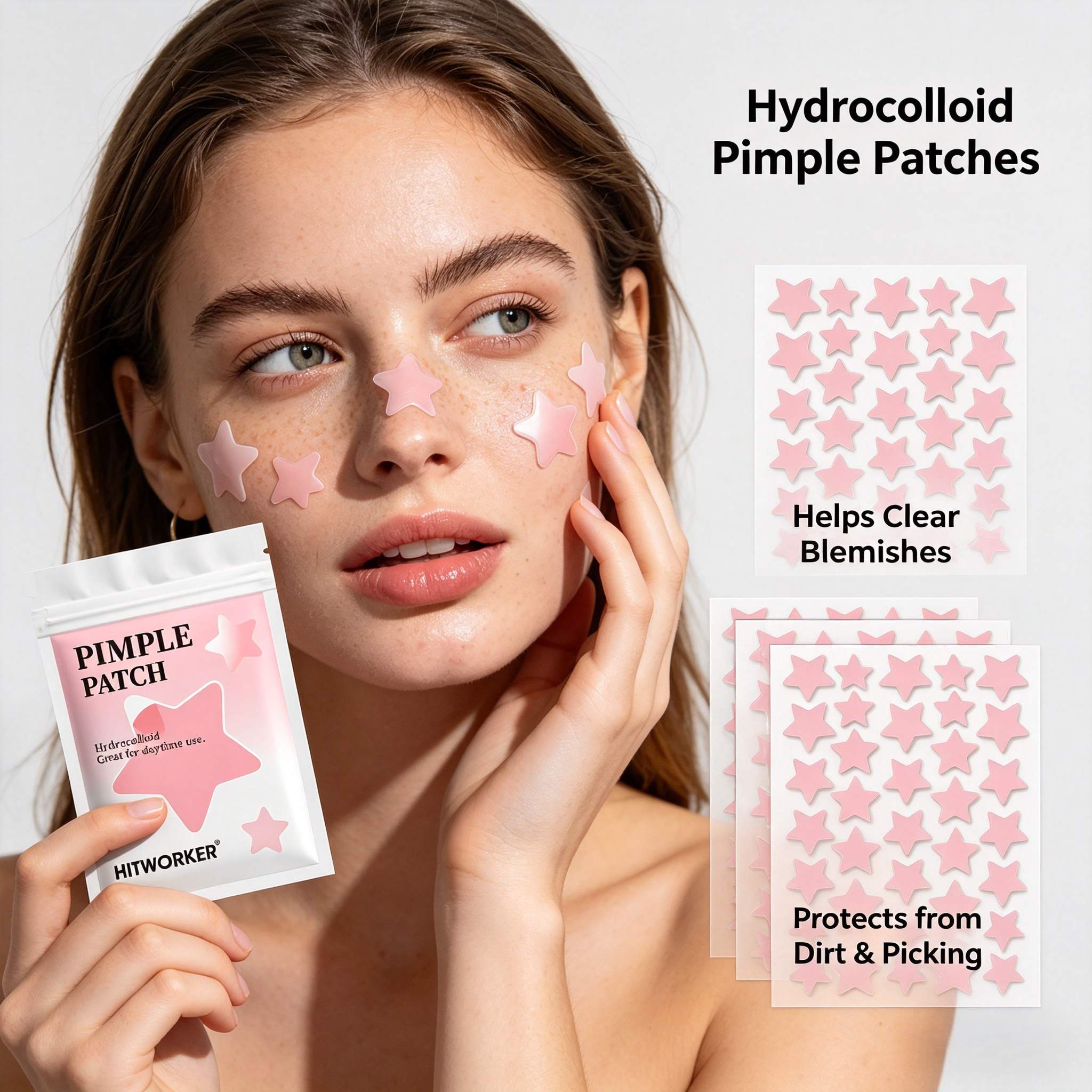 600pcs Pink Star Acne Patches, - đánh giá và giá Tea Tree Spot Treatment