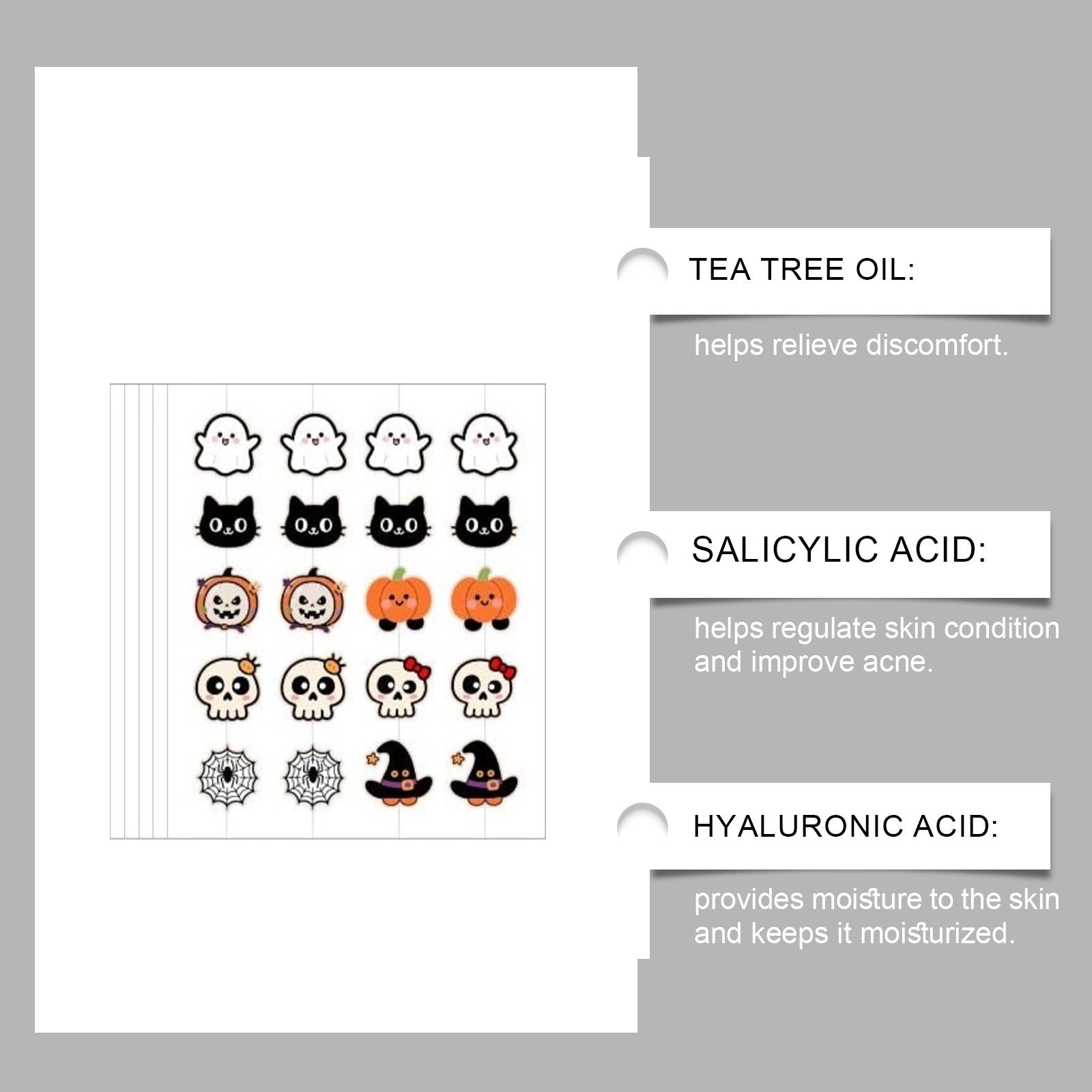 Halloween Acne Patches,100pcs  - đánh giá và giá Tea Tree Spot Treatment