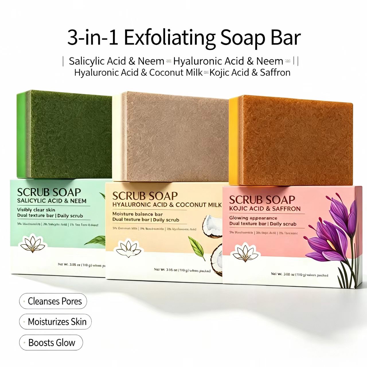 Scrub Bar Soap | Salicylic Aci - đánh giá và giá Salicylic Acid Cleanser