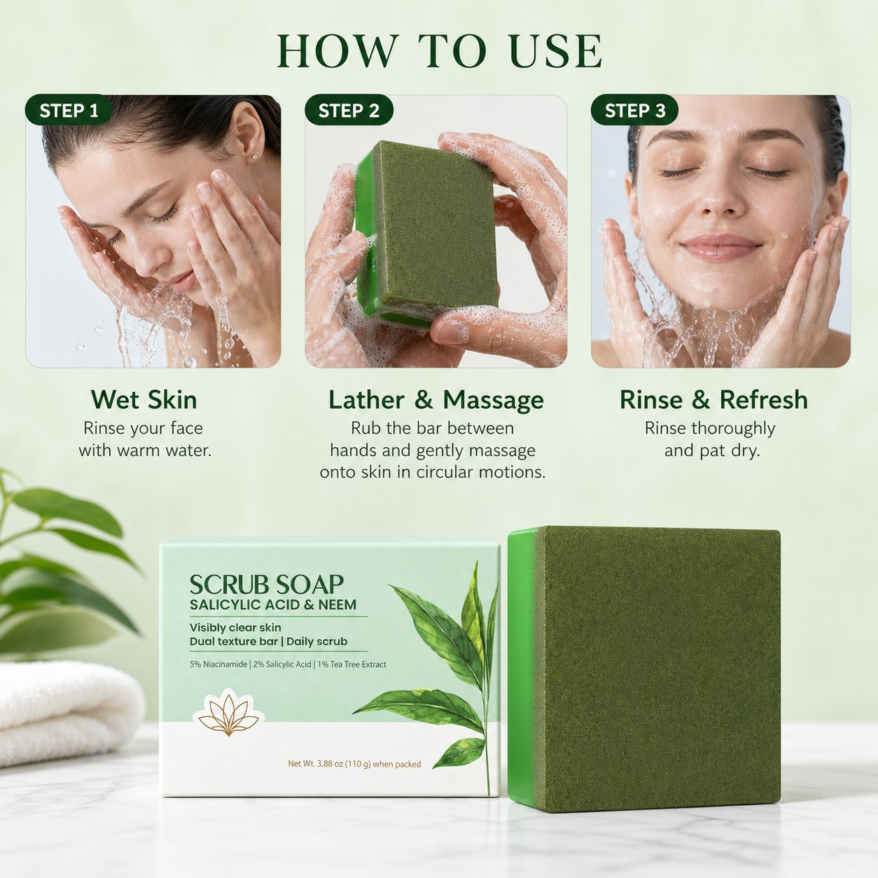 Scrub Bar Soap | Salicylic Aci - đánh giá và giá Salicylic Acid Cleanser