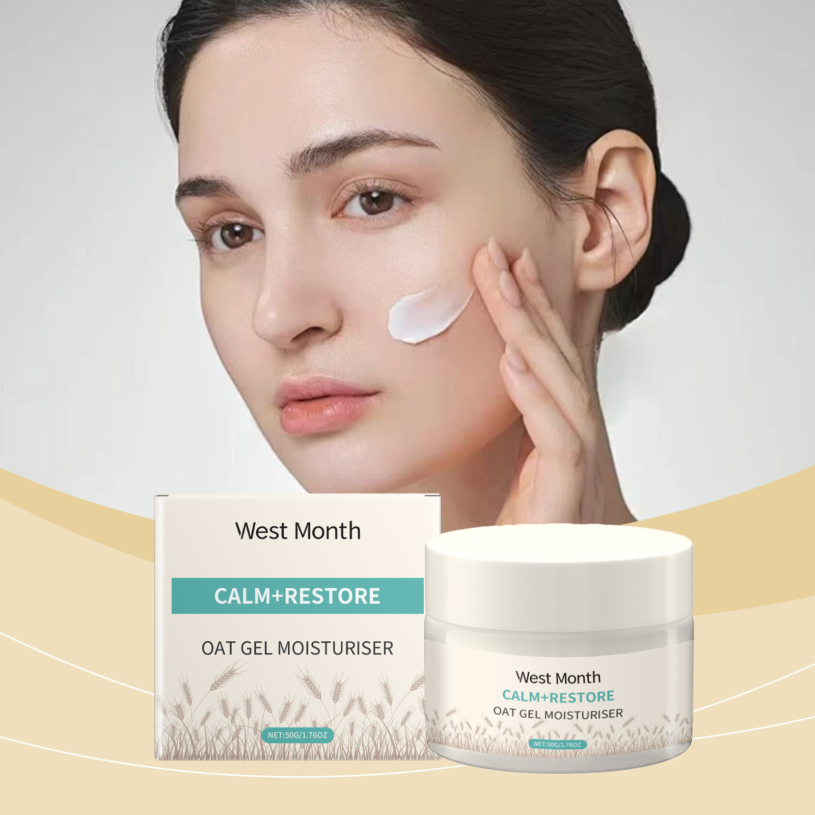 50g Oat Moisturizing Face Crea - đánh giá và giá Skincare Oat