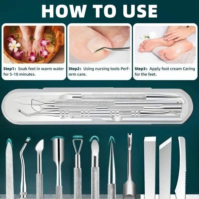 1/10pcs Care Pedicure Kit - Mu - đánh giá và giá Skincare Ingredients Checker